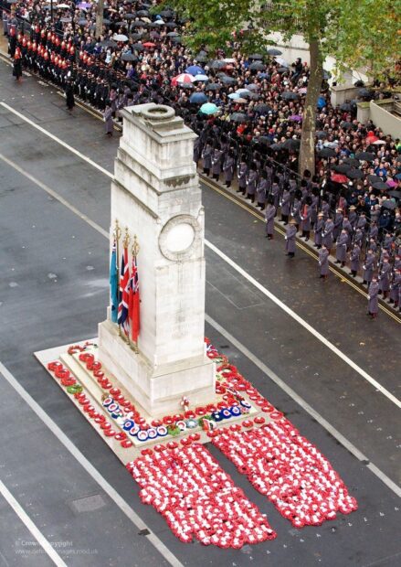 Remembrance Sunday                                          London Cenotaph March Past - REA Contingent